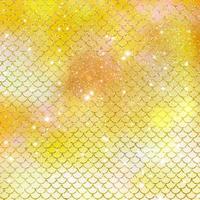 Mermaid scale pattern gold with sparkle gradient color background photo