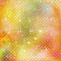 Mermaid scale pattern gold with sparkle gradient color background photo