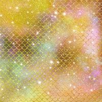 Mermaid scale pattern gold with sparkle gradient color background photo