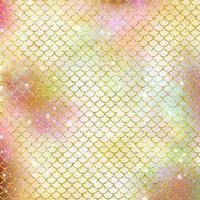 Mermaid scale pattern gold with sparkle gradient color background photo