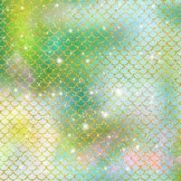 Mermaid scale pattern gold with sparkle gradient color background photo