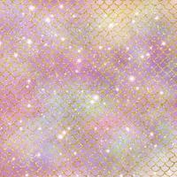 Mermaid scale pattern gold with sparkle gradient color background photo