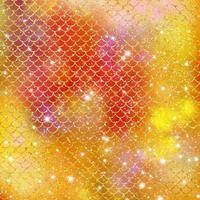 Mermaid scale pattern gold with sparkle gradient color background photo