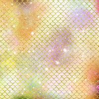 Mermaid scale pattern gold with sparkle gradient color background photo