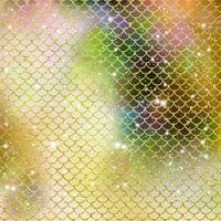 Mermaid scale pattern gold with sparkle gradient color background photo