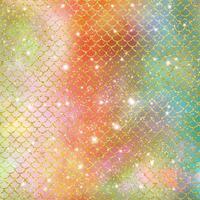 Mermaid scale pattern gold with sparkle gradient color background photo