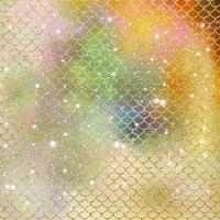 Mermaid scale pattern gold with sparkle gradient color background photo