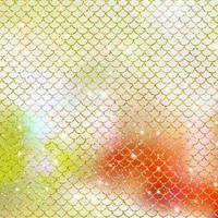 Mermaid scale pattern gold with sparkle gradient color background photo