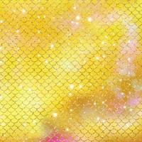 Mermaid scale pattern gold with sparkle gradient color background photo