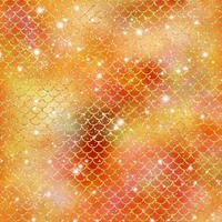 Mermaid scale pattern gold with sparkle gradient color background photo