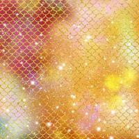 Mermaid scale pattern gold with sparkle gradient color background photo