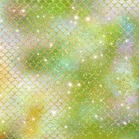 Mermaid scale pattern gold with sparkle gradient color background photo