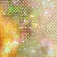 Mermaid scale pattern gold with sparkle gradient color background photo