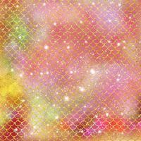 Mermaid scale pattern gold with sparkle gradient color background photo