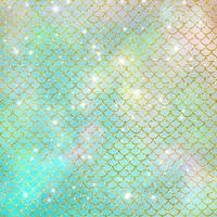 Mermaid scale pattern gold with sparkle gradient color background photo