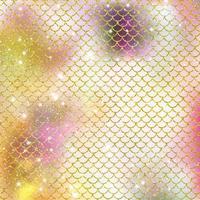 Mermaid scale pattern gold with sparkle gradient color background photo