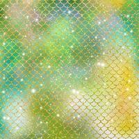 Mermaid scale pattern gold with sparkle gradient color background photo