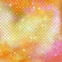 Mermaid scale pattern gold with sparkle gradient color background photo
