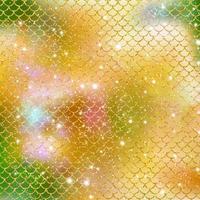 Mermaid scale pattern gold with sparkle gradient color background photo