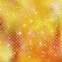 Mermaid scale pattern gold with sparkle gradient color background photo