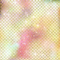 Mermaid scale pattern gold with sparkle gradient color background photo