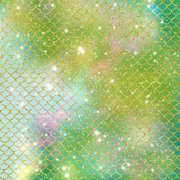 Mermaid scale pattern gold with sparkle gradient color background photo