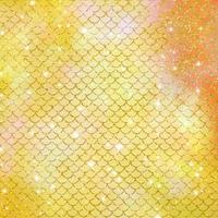Mermaid scale pattern gold with sparkle gradient color background photo