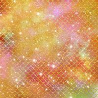 Mermaid scale pattern gold with sparkle gradient color background photo