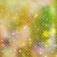 Mermaid scale pattern gold with sparkle gradient color background photo