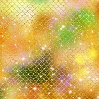 Mermaid scale pattern gold with sparkle gradient color background photo