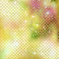 Mermaid scale pattern gold with sparkle gradient color background photo