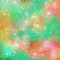 Mermaid scale pattern gold with sparkle gradient color background photo