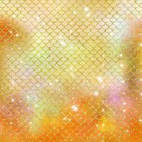 Mermaid scale pattern gold with sparkle gradient color background photo