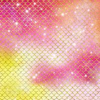 Mermaid scale pattern gold with sparkle gradient color background photo