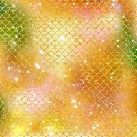 Mermaid scale pattern gold with sparkle gradient color background photo