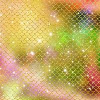 Mermaid scale pattern gold with sparkle gradient color background photo