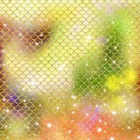 Mermaid scale pattern gold with sparkle gradient color background photo