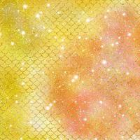 Mermaid scale pattern gold with sparkle gradient color background photo
