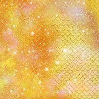 Mermaid scale pattern gold with sparkle gradient color background photo
