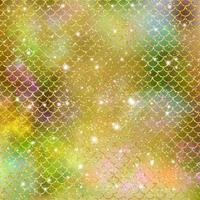 Mermaid scale pattern gold with sparkle gradient color background photo