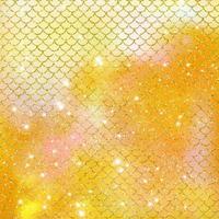 Mermaid scale pattern gold with sparkle gradient color background photo