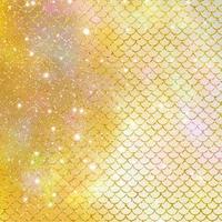 Mermaid scale pattern gold with sparkle gradient color background photo