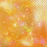 Mermaid scale pattern gold with sparkle gradient color background photo