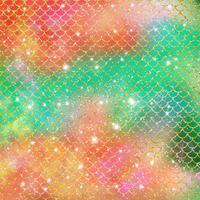 Mermaid scale pattern gold with sparkle gradient color background photo