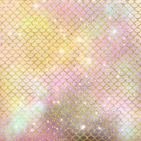 Mermaid scale pattern gold with sparkle gradient color background photo