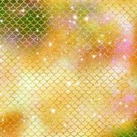 Mermaid scale pattern gold with sparkle gradient color background photo