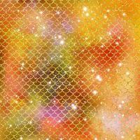 Mermaid scale pattern gold with sparkle gradient color background photo