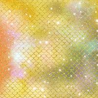 Mermaid scale pattern gold with sparkle gradient color background photo