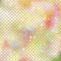 Mermaid scale pattern gold with sparkle gradient color background photo