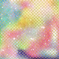 Mermaid scale pattern gold with sparkle gradient color background photo